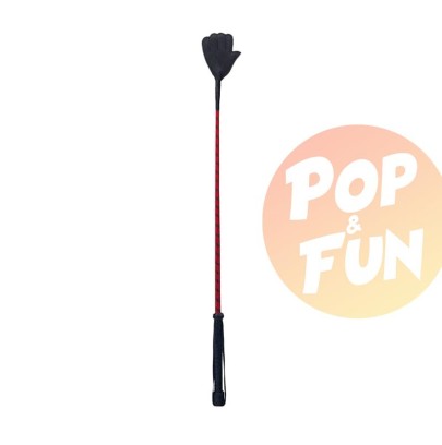 Cravache Hand Crop 70cm Noir