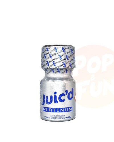 Poppers Juic'd Platinum 10ml Amyle sur Pop and Fun
