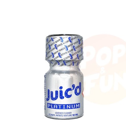 Poppers Juic'd Platinum 10ml Amyle sur Pop and Fun