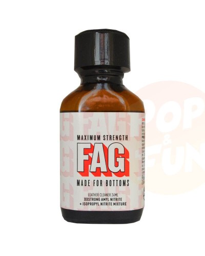 Poppers FAG XXXstrong 24ml Popyle Amyle sur Pop and Fun