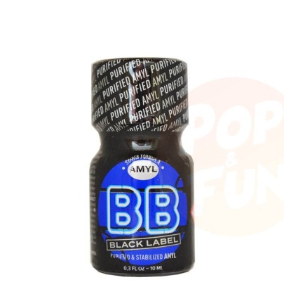 Poppers BB Black Label Amyl 10ml sur Pop and Fun