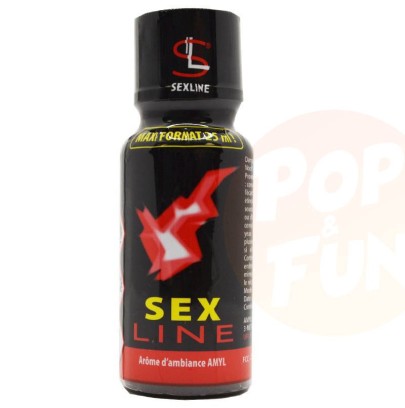 Poppers Sexline Rouge Amyl 25ml sur Pop and Fun