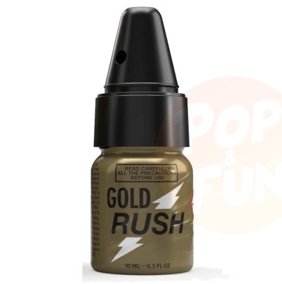 Poppers Gold Rush 10ml + Embout sur Pop and Fun