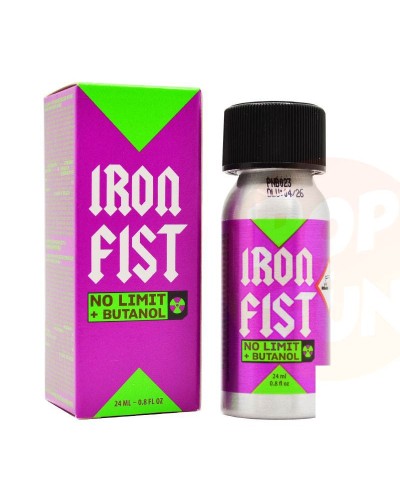 Poppers Iron Fist No Limit Butanol 24ml Pentyl sur Pop and Fun