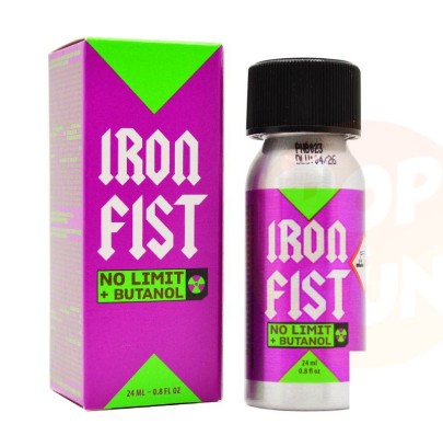 Poppers Iron Fist No Limit Butanol 24ml Pentyl sur Pop and Fun
