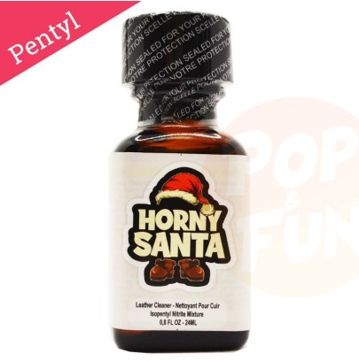Poppers Horny Santa 24ml Pentyl sur Pop and Fun