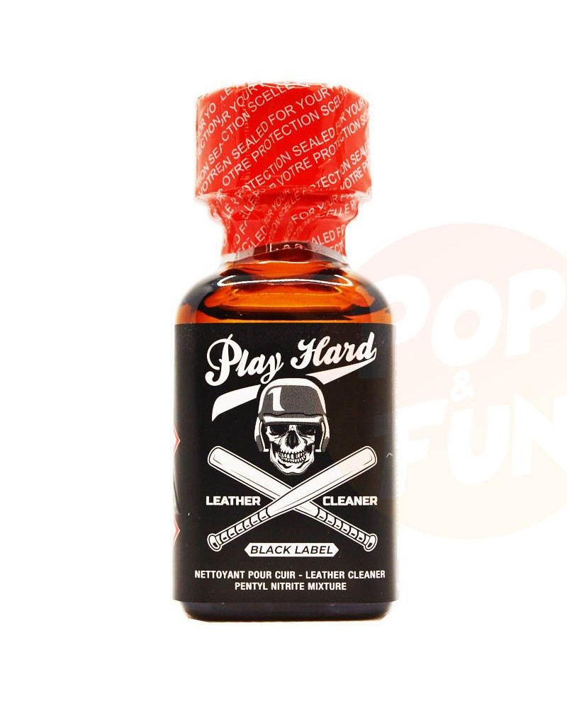 Poppers Play Hard Black Label 25ml Pentyle sur Pop and Fun