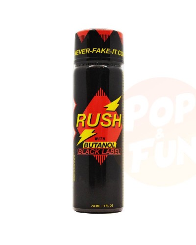 Poppers Rush Butanol Black Label Tall 24ml sur Pop and Fun