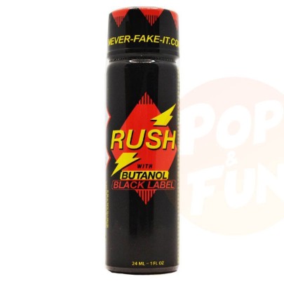 Poppers Rush Butanol Black Label Tall 24ml sur Pop and Fun