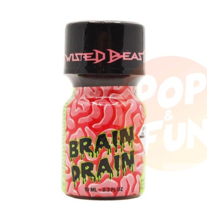 Poppers Brain Drain 10ml Pentyl sur Pop and Fun