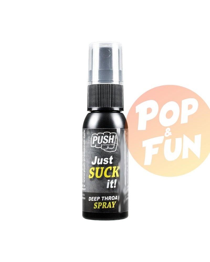 Spray gorge profonde Push Just Suck It 30ml sur Pop & Fun