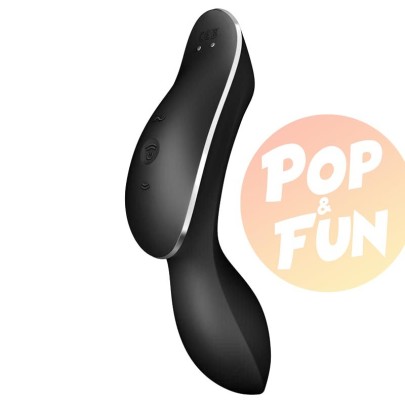 Stimulateur de clitoris Curvy Trinity 2 Satisfyer Noir