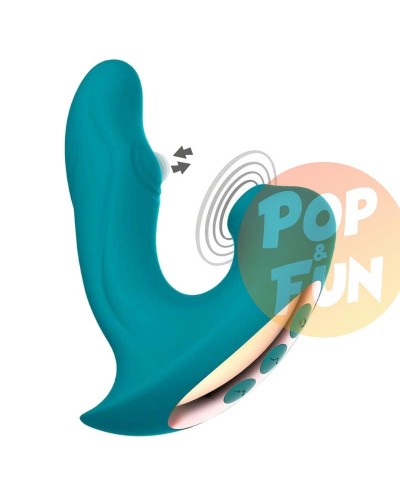 Stimulateur de clitoris et point G Eternal 15cm Turquoise