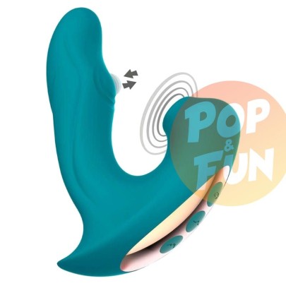 Stimulateur de clitoris et point G Eternal 15cm Turquoise