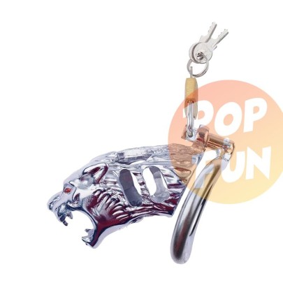 Cage de chasteté en métal Panthera 9 x 3.4cm