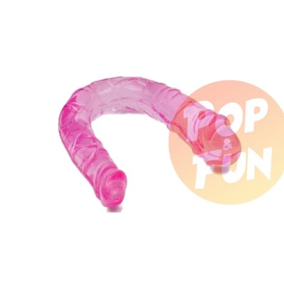 Double Dildo Jelly 11 x 3 cm Rose