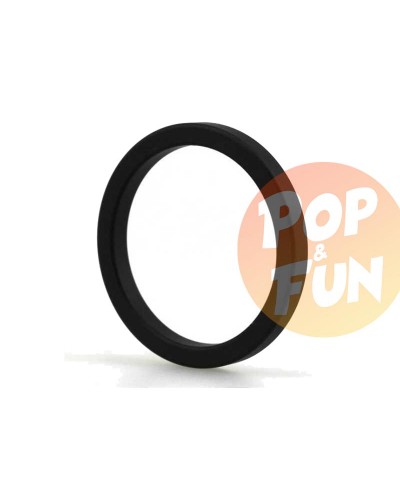 Cockring Thin Ring Noir en Alu