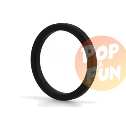 Cockring Thin Ring Noir en Alu