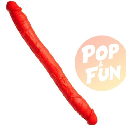 Double gode Stretch N°77 62 x 6.2cm Rouge
