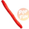 Double gode Stretch N°77 62 x 6.2cm Rouge