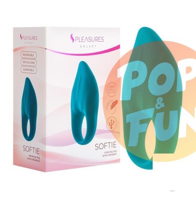 Acheter Anneau Vibrant Rechargeable Softie Turquoise