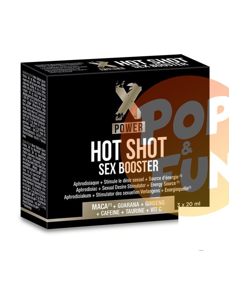 Acheter Aphrodisiaque Hot Shot Sex Booster XPower 3 x 20ml