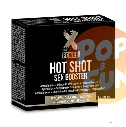 Acheter Aphrodisiaque Hot Shot Sex Booster XPower 3 x 20ml