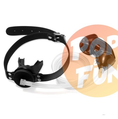 Acheter Bâillon Urinoir avec Cage souple Noir