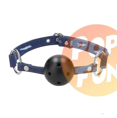 Acheter Baillon avec Trous et Sangles en Denim Bleu