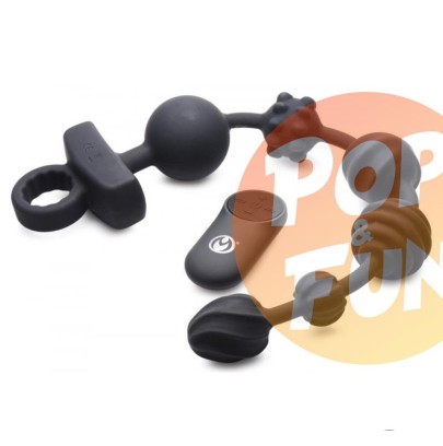 Acheter Boules anales vibrantes 21x Dark Rattler 40 x 4.5cm