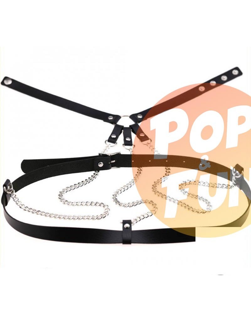 Acheter Collier + Ceinture Belt Neck Noir