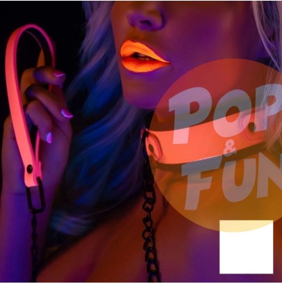 Acheter Collier-Laisse phosphorescent Glow Pink Taboom