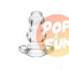 Double Tunnel Plug Transparent Medium 9.5 x 5.2 cm Double Tunnel Plug Transparent Medium 9.5 x 5.2 cm