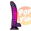 Gode Fantasy Gasix 16 x 4cm Violet-Noir