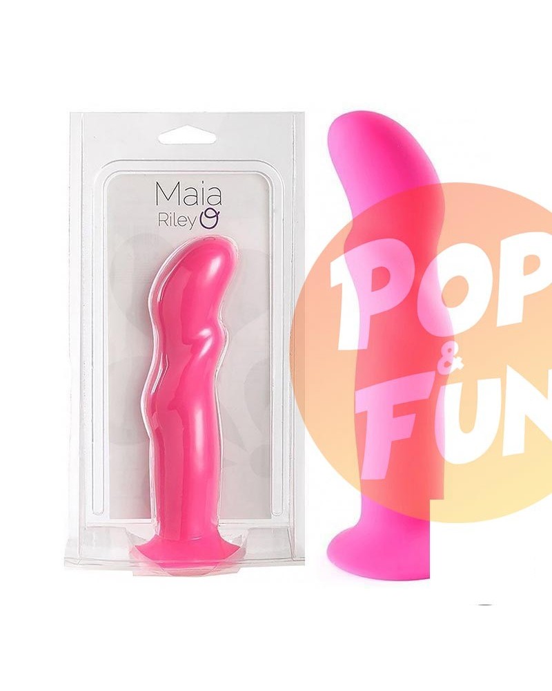 Acheter Gode Ventouse en Silicone Riley Fushia