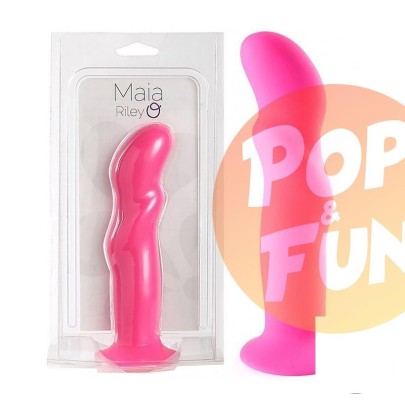 Acheter Gode Ventouse en Silicone Riley Fushia