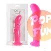 Gode Ventouse en Silicone Riley Fushia