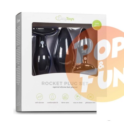 Acheter Kit de 3 plugs silicone Rocket Noirs