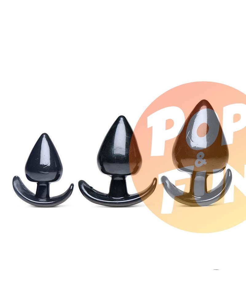 Acheter Lot de 3 plugs Spades Noir