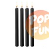 Lot de 4 bougies SM Teasing Wax Noire