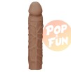 Gaine de pénis Penis Sleeve RealRock 16.5 x 4cm Tan