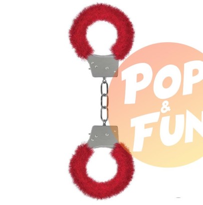 Acheter Menottes Fourrure Métalliques Rouges