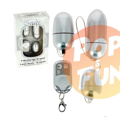 Acheter Pack 3 oeufs argentés Spoody télécommandes sans fils - 10 vitesses