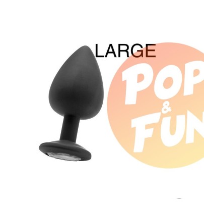Acheter Plug Diamond LARGE   8 x 4.4 cm Noir