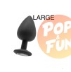 Acheter Plug Diamond LARGE   8 x 4.4 cm Noir