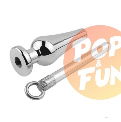 Acheter Plug en metal avec anneau Hollow Screw 11.5 x 4.3cm