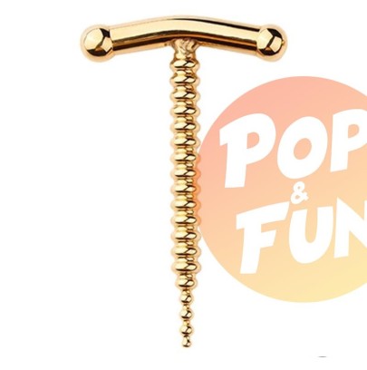 Acheter Plug Penis Gold Progress 8cm - Diamètre 3 à 8mm