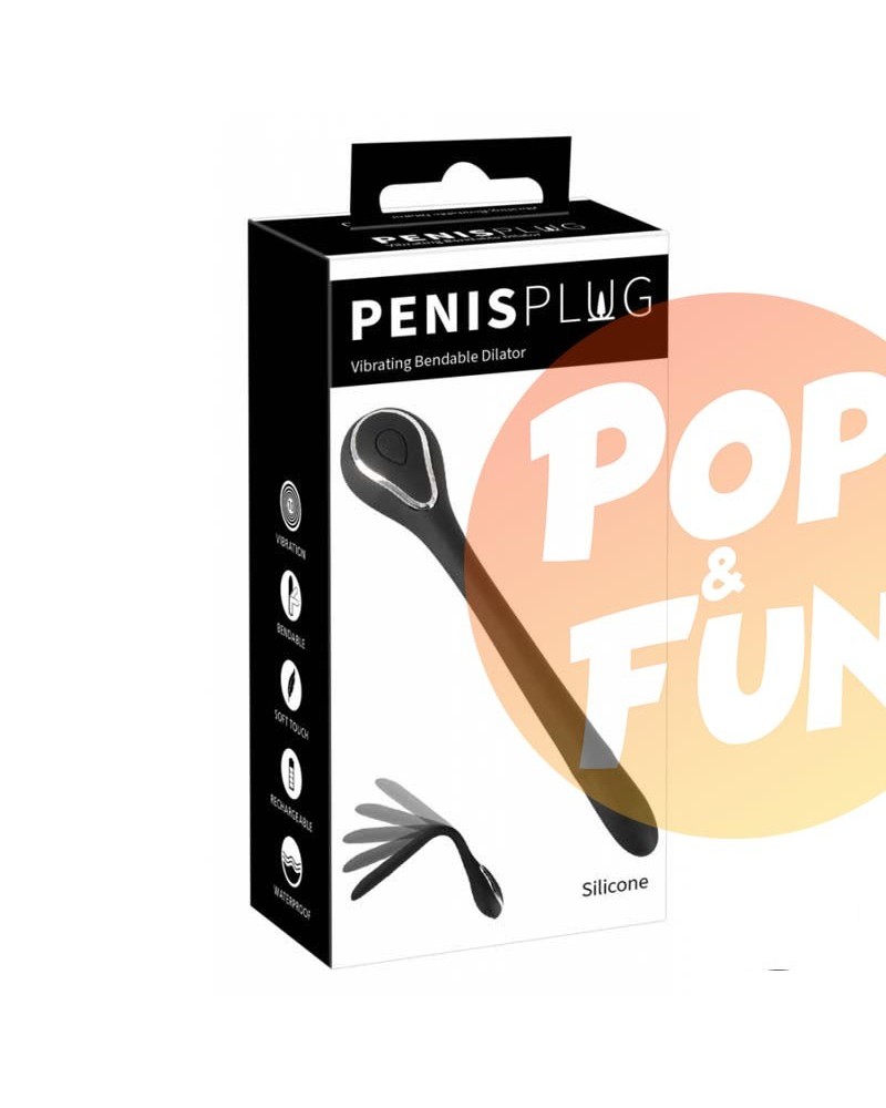 Acheter Plug Penis Vibrant Bendy 10cm   Diamètre 10mm