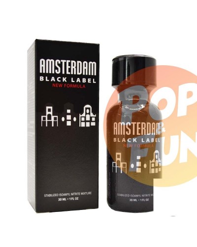 Acheter Poppers Amsterdam Black Label 30ml Amyl