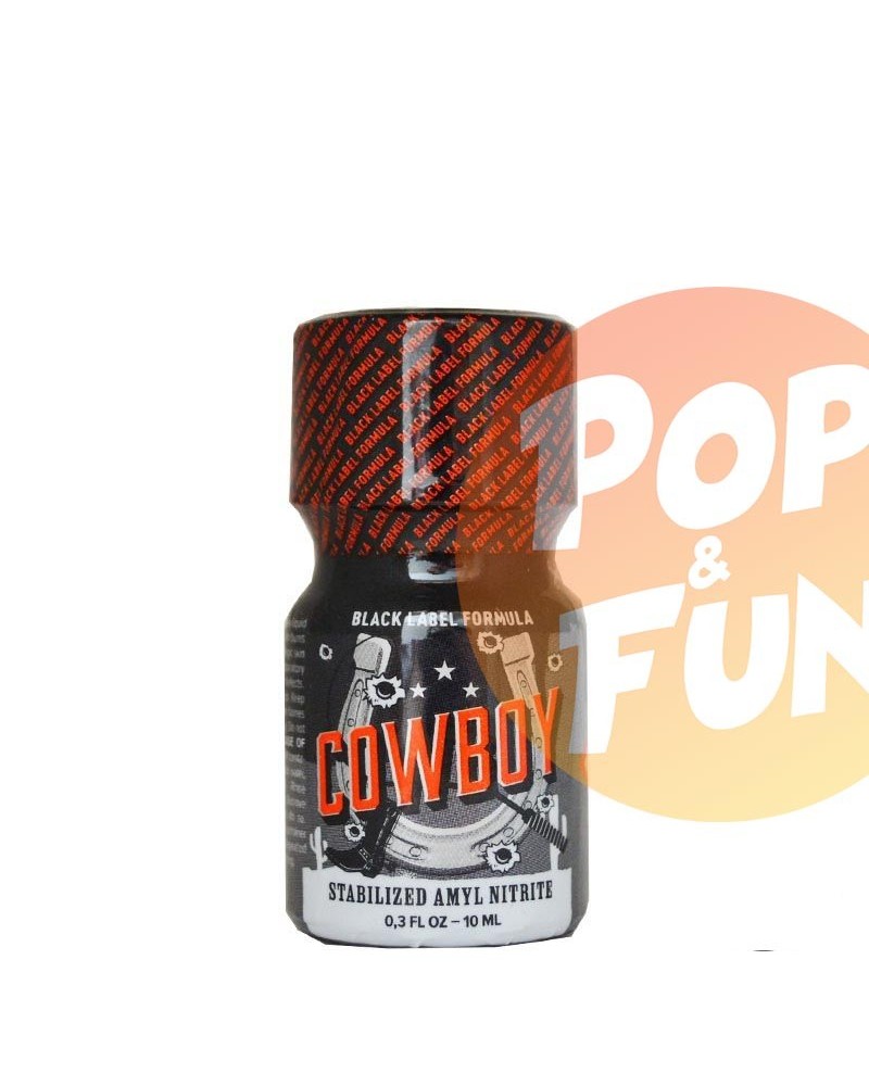 Acheter Poppers Cowboy Black Label 10ml Amyl